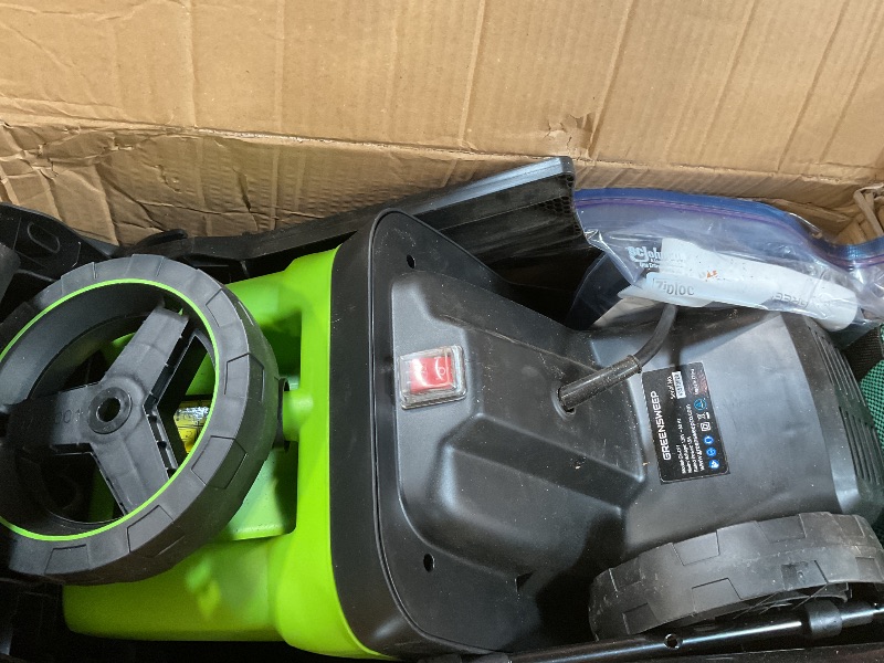 Photo 1 of **DIRT**GREENSWEEP Electric Wood Chipper & Mulcher – 15A Powerful Garden Shredder for Branches, Sticks & Yard Waste – Compact, Quiet & Easy to Use with Collection Bag