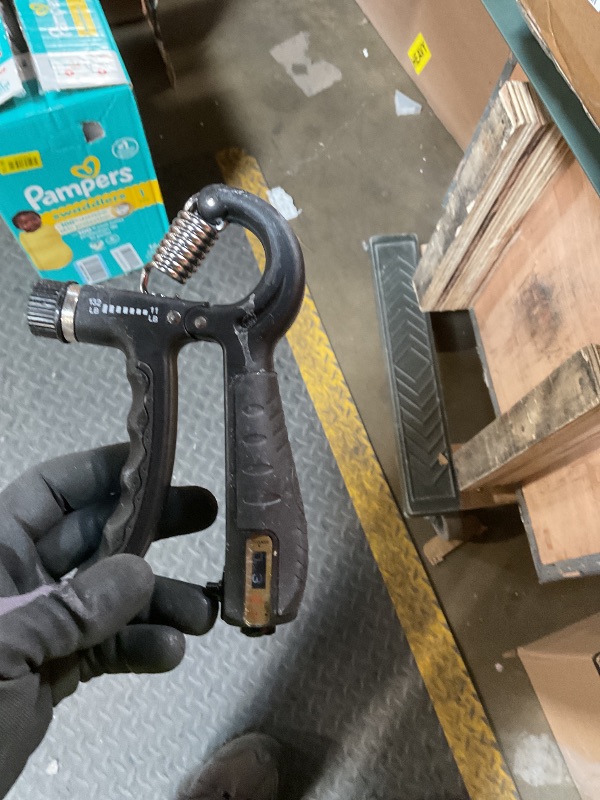 Photo 1 of **1 ONLY. DIRT**FLYFE Grip Strength Trainer, Plastic, 2 Pack 11-132 lbs, Forearm Strengthener, Hand Squeezer Adjustable Resistance, Hand Grip Strengthener for Muscle Building and Injury Recovery (Black)