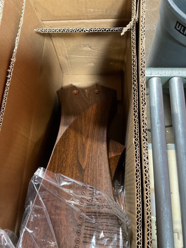 Photo 1 of **MISSING REMOTE ** ghicc 52 Inch Ceiling Fan Without Lights, Walnut Finish | Outdoor Ceiling Fan with Remote, 6-Speed Adjustable Reversible DC Motor for Patio & Living Room