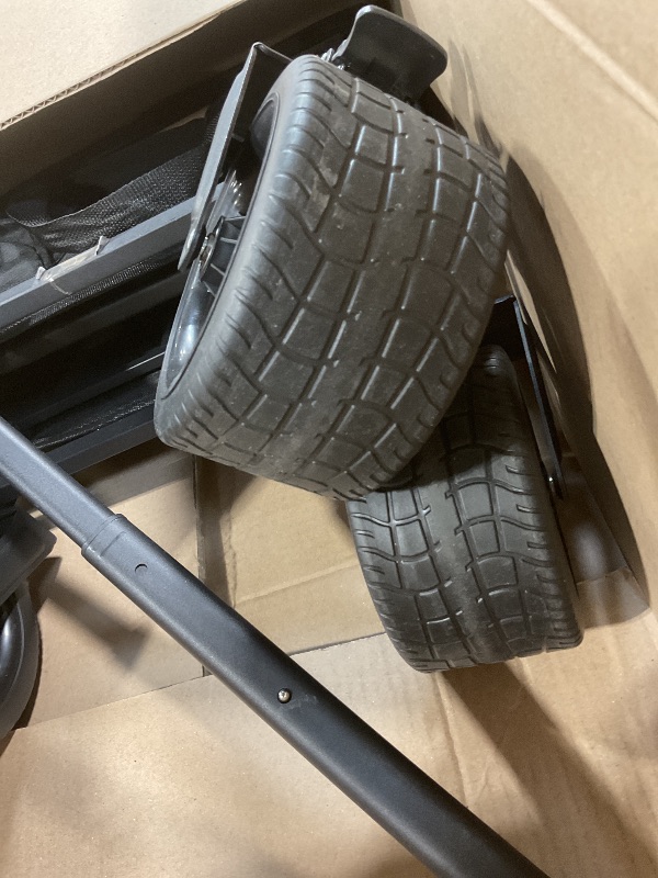 Photo 1 of **MINOR USE WEAR**300L Large Collapsible Wagons Carts with Big All-Terrain Beach Wheels, Foldable Shopping Wagon Cart, Heavy Duty 480lbs Load, Folding Utility Cart for Groceries Garden Sport (Black)