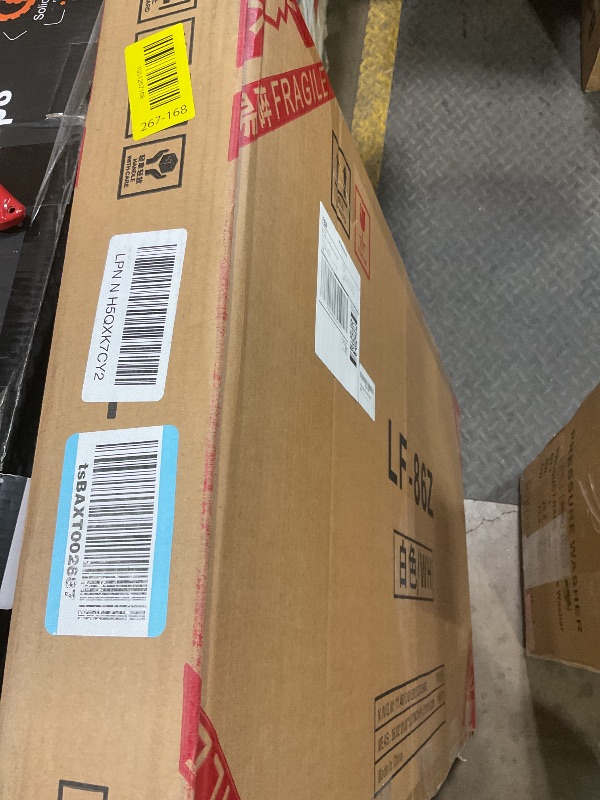 Photo 1 of **SCRATCHES. DIRT**FROASISPRO 34" Square Plastic Folding Table with Handle - 330lb Capacity, Portable Indoor/Outdoor Commercial Table for Picnics, Camping, Parties - White