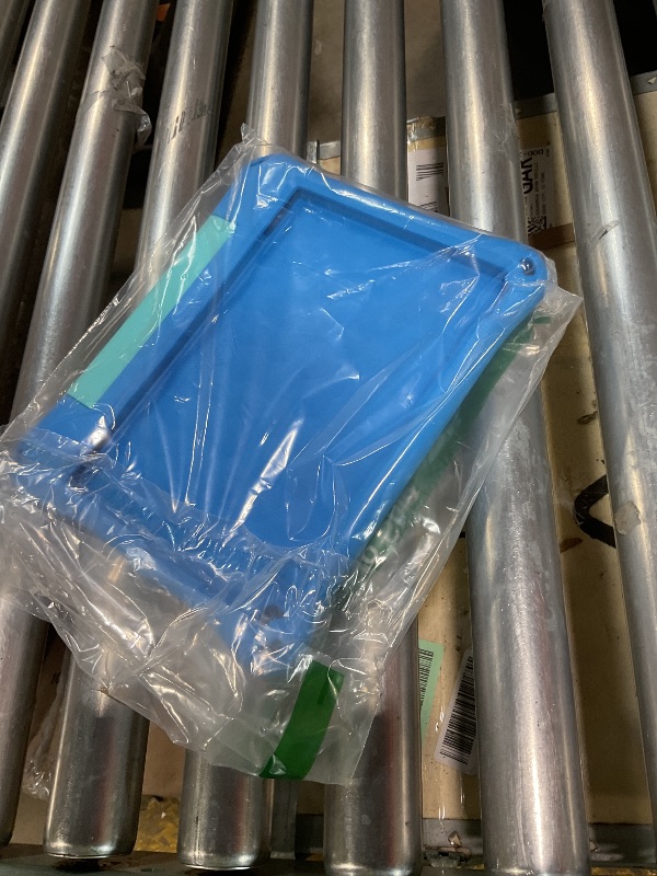 Photo 1 of **MISSING SCREEN PROTECTOR**Fire HD 10 Tablet Case for Kids (2021/2023 Release, 11th/13th Generation), Oqddqo Amazon Kindle 10 Plus Case, Specially Strengthened Four-Corner Double-Layer Shock with Bracket(Blue)