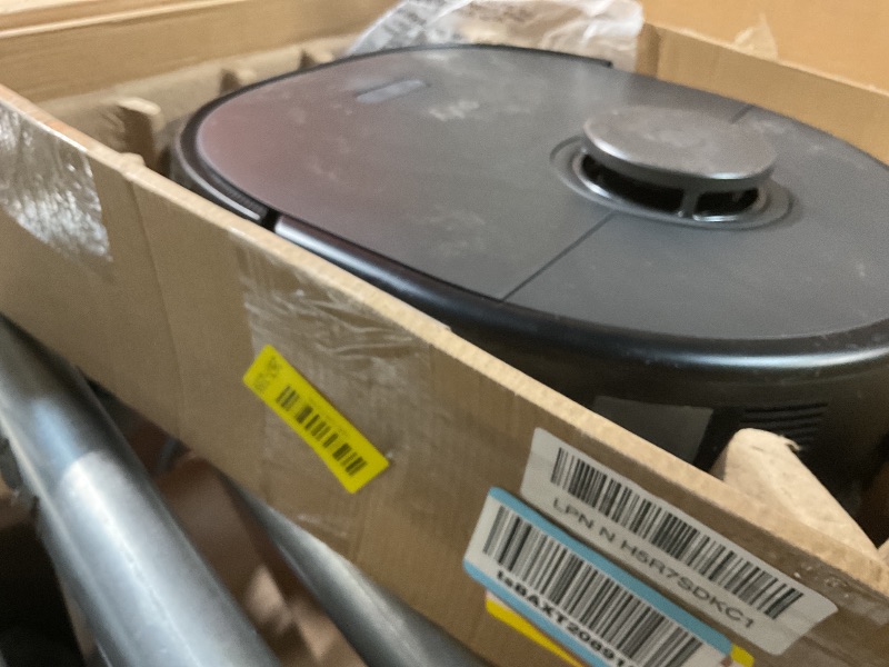 Photo 1 of **DIRT. MISSING CHARGER AND ACCESSORIES **eufy X10 Pro Omni Robot Vacuum and Mop Combo, Incredible Suction, Dual Mops with 12 mm Auto-Lift and Carpet Detection, AI Obstacle Avoidance, Auto Mop Washing&Drying, Self-Emptying, Self-Refilling