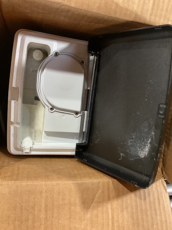 Photo 1 of **DIRT**Antarctic Star Nugget Ice Maker Countertop with Soft Chewable Ice, Portable Sonic Ice Maker with Basket and Scoop, Removable Top Cover, Auto-Cleaning for Home/Party/RV/Camping (Stainless Steel Silver)