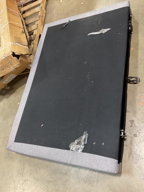 Photo 1 of ***PARTIAL SET NOT FUNCTIONING USED FOR PARTS*** Yiree Queen Adjustable Bed Base Frame, Massage & Wireless Remote, Dual USB Ports,Ergonomic Upholstered Bed Frame, Lift Motor, Under Bed Lighting, Independent Head and Foot Tilt