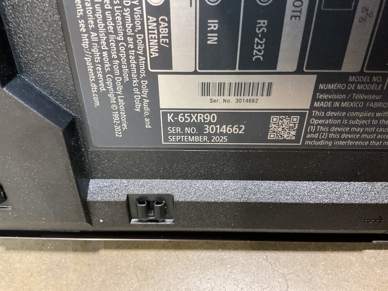 Photo 1 of ***MISSING REMOTE AND MINOR SCRATCHES*** Sony 65 Inch Mini LED QLED 4K Ultra HD TV BRAVIA 9 Smart Google TV with Dolby Vision HDR and Exclusive Features for PlayStation 5 (K-65XR90)