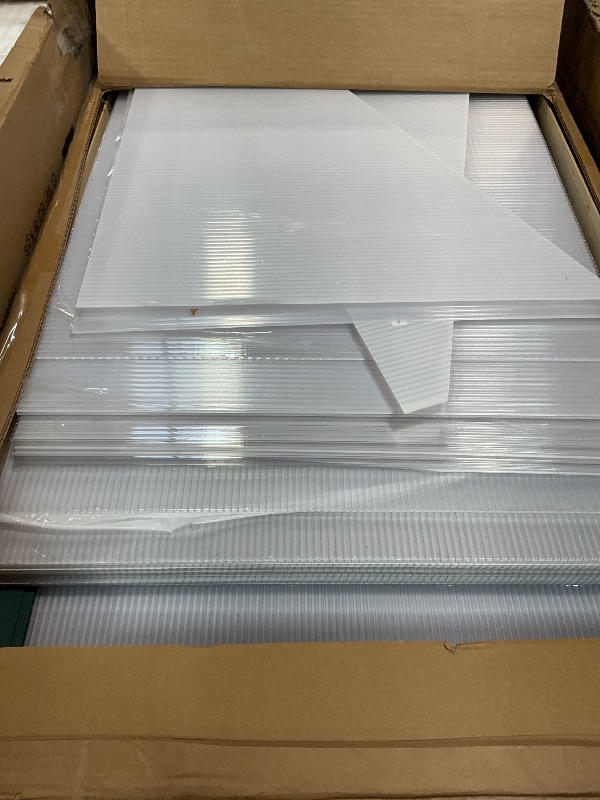 Photo 1 of **SOLD FOR PARTS** 8x12 FT Greenhouse, Easy Assembly Aluminum Polycarbonate Greenhouses for Outdoors with Roof Vent, Large Aluminum Walk-in Greenhouse for Sunroom Patio, Backyard, Garden, Sliding Lockable Door, Green
PANELS ONLY