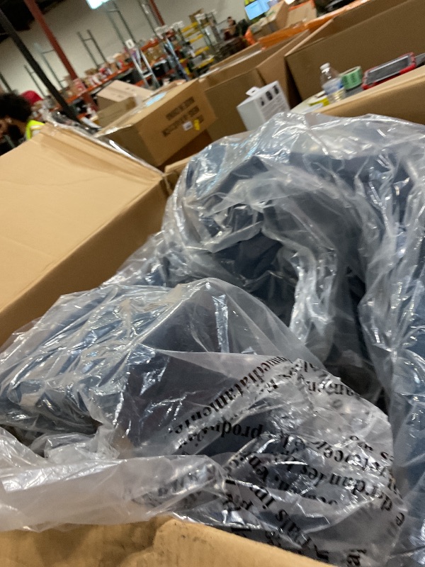 Photo 1 of ***PARTIAL SET 2 of 4 AND NO LEGS**** COLAMY Wingback Upholstered Side Dining Room Chairs Set of 4, Fabric Dining Chairs with Tufted Button, Living Room Chairs for Home Kitchen, Blue