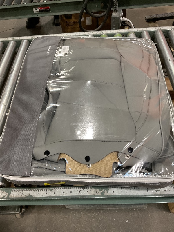 Photo 1 of ***PHOTO FOR ITEM REFERNCE STYLE MAY NOT BE EXACT*** NS YOLO Leather Car Seat Covers Full Set,Universal Fit for Most Cars,SUVs and Sedans,Waterproof Luxury Leatherette Cushions, 5 Car Seat Protectors (Grey, Full Set-5 Seats(Front and Rear))