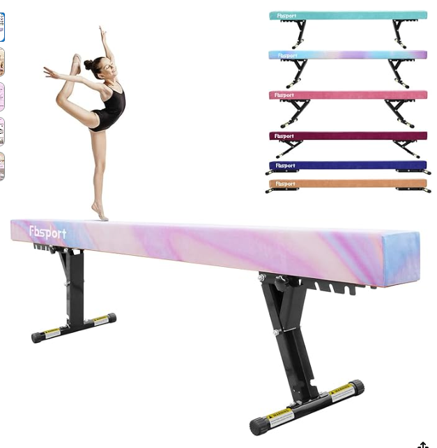 Photo 1 of ** NOT IN A BOX/BENT IN ONE SPOT*** FBSPORT 8ft Adjustable Balance Beam: High and Low Floor Beam Gymnastics Equipment for Kids/Adults,Gymnastics Beam for Training,Practice, Physical Therapy and Professional Home Training with Legs