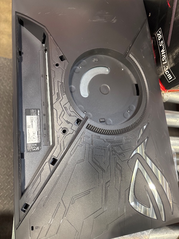 Photo 1 of **FOR PARTS ONLY***ASUS ROG Swift OLED 27” 1440P Gaming Monitor (PG27AQDP) - WOLED, QHD, 480Hz, 0.03ms, G-SYNC Compatible, Custom Heatsink, AI Assistant, DisplayHDR400 True Black, 99% DCI-P3, True 10-bit, DisplayWidget