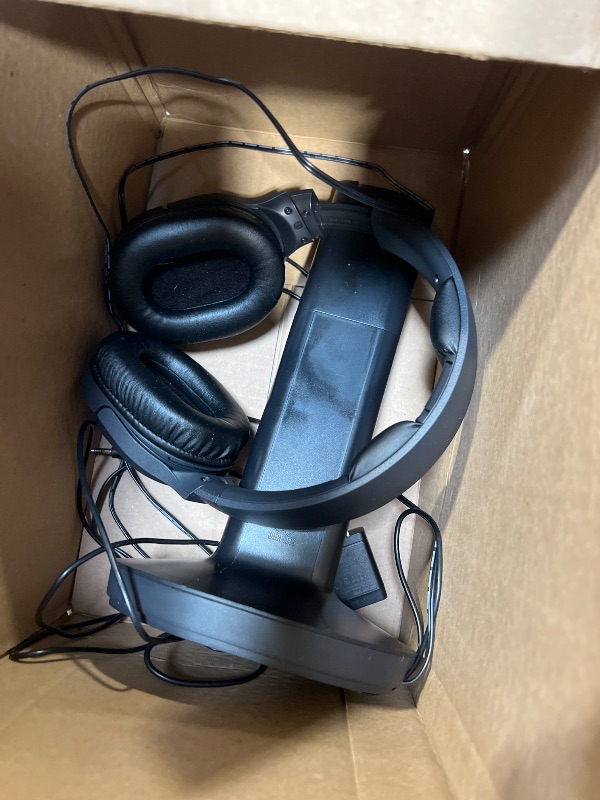 Photo 1 of ***FOR PARTS ONLY NON-FUNCTIONAL*** Sony RF400 Wireless Home Theater Headphones for Watching TV (WHRF400), Black, 2.9 (Requires use of RCA Audio Out or Headphone Jack on Television)