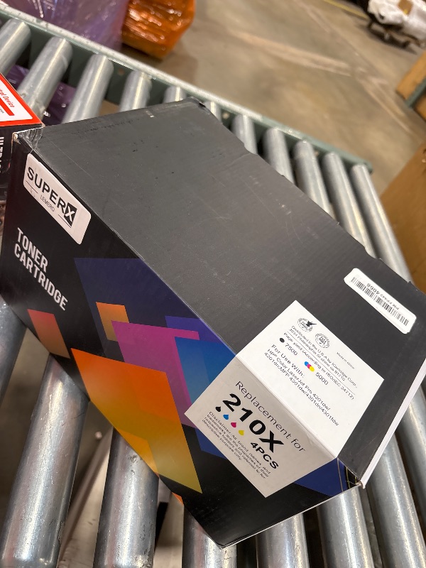 Photo 1 of 210X 210A Toner Cartridges 4 Pack Replacement for HP 210X 210A Compatible for HP Color Laserje Pro MFP 4301fdw Wireless MFP Pro 4301fdn 4201dw 4201dn Color Pro MFP 4301 4201 Series Printer (With Chip)