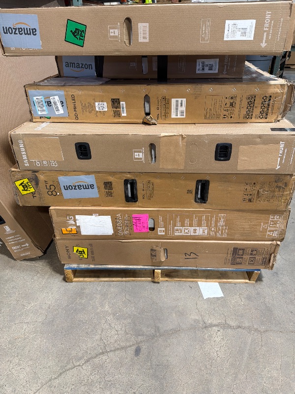 Photo 1 of *FINAL SALE/ NO RETURNS*
PALLET OF NON-FUNCTIONING TVs
* MUST BRING TRUCK TO PICK UP*