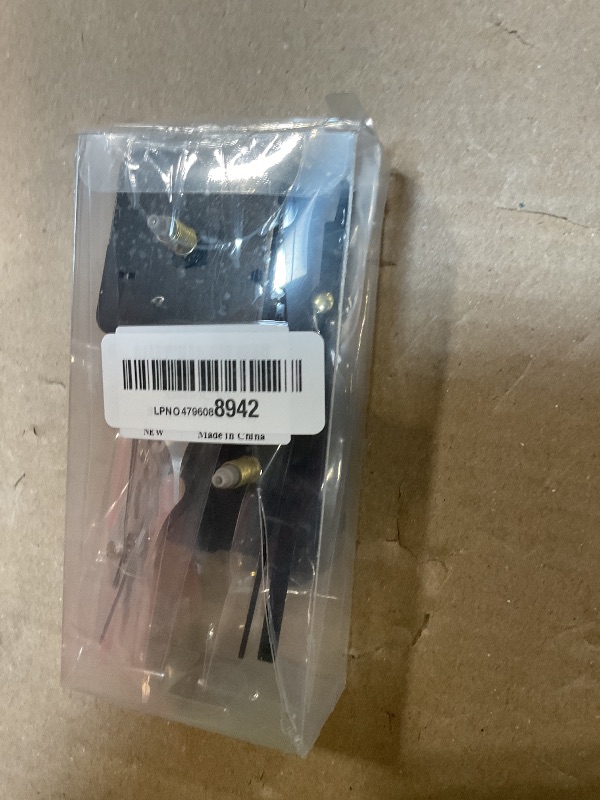Photo 1 of 2Pcs Quartz Clock Mechanism Kit, Wall Clock Mechanisms Mattery Powered Replacement, Clock Movement Parts Motor Replacement DIY Repair Parts with 5 Set Hands (No Battery)