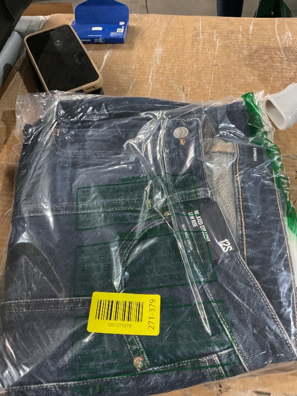 Photo 1 of (12s) EXPRESS Women’s Straight Ankle Jeans – High Rise Figure-Balancing Stretch Denim – Medium Wash