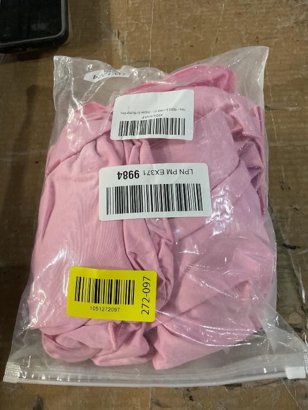 Photo 1 of *medium* YBSKG Summer Strapless Mini Dress Sleeveless Smocked Flowy A Line Beach Tube Top Dresses for Women Pink