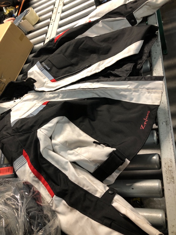 Photo 1 of ***(HEAVILY USED/ MINOR DAMAGE)***Motorcycle Jacket Motorbike Biker Waterproof Jackets Windproof Full Body Protective Gear Armoured Summer Winter for Men SIZE XXL 2XL