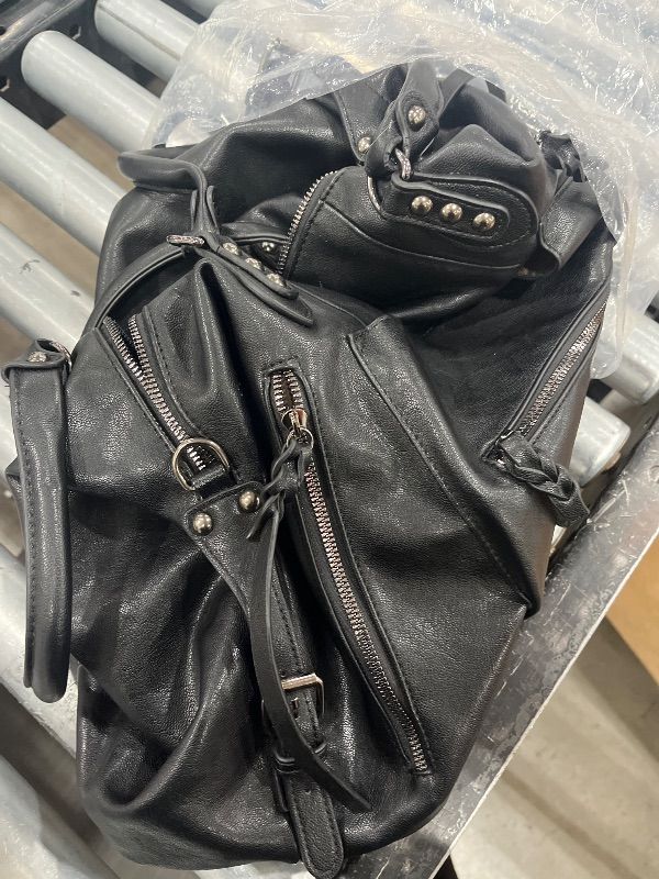 Photo 1 of *USED Broken Zipper*
Vegan Leather Hobo Handbags with Adjustable Strap, City Tote Bag 27L Fall Purse for Women with Wallets and Laptop Compartment (Black)
