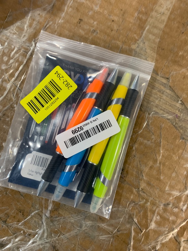 Photo 1 of **READ NOTES**(MISSING ONE PC)
SyPen Highlighter with Ballpoint Pen Combo, Comes in an array of bright colors, 5 pack