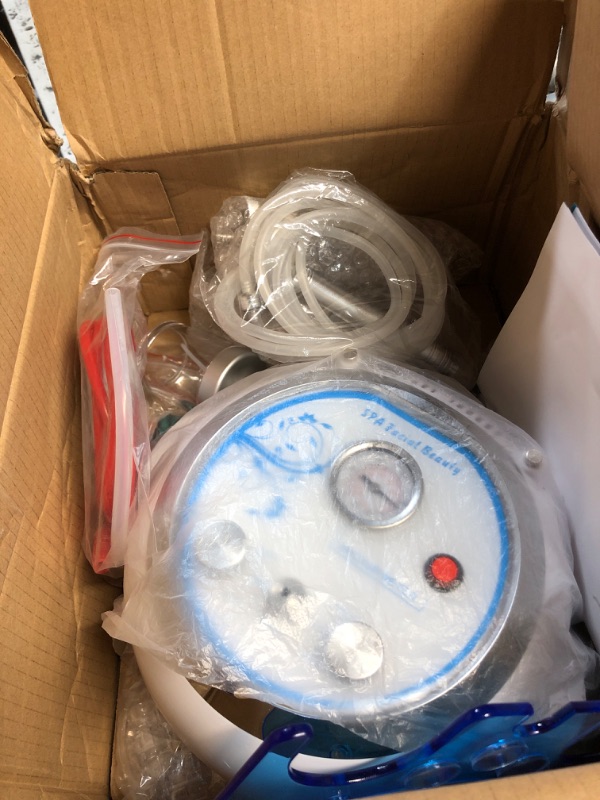 Photo 1 of **Parts Only** Water Oxygen Jet Beauty Machine Multifunctional Vacuum Machine Deep Clean Hydro Dermabrasion Facial Machine Home SPA Micro Bubble Cleansing Skin Care