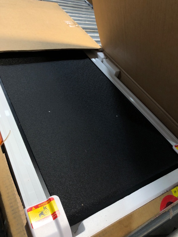 Photo 1 of (missing remote) CURSOR FITNESS Walking Pad Treadmill with Incline, Under Desk Treadmill with Triple Shock-Absorbing System, 2.5HP Quiet Brushless (White)