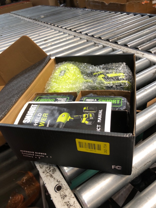 Photo 1 of ***(PARTS ONLY/ MISSING PARTS/ NON FUNCTIONAL)***Leaf Blower Cordless with Battery and Charger, 800,000 RPM, Extended Nozzle, Lightweight Handheld Design,Blower for Patio Cleaning,car Blowing Water, Blowing Leaves and Dust?Bright Green?