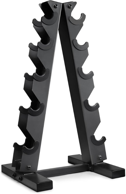 Photo 1 of (WHITE) ***STOCK PHTO REFERENCE ONLY*** CAP Barbell A-Frame Dumbbell Weight Rack | Color Series