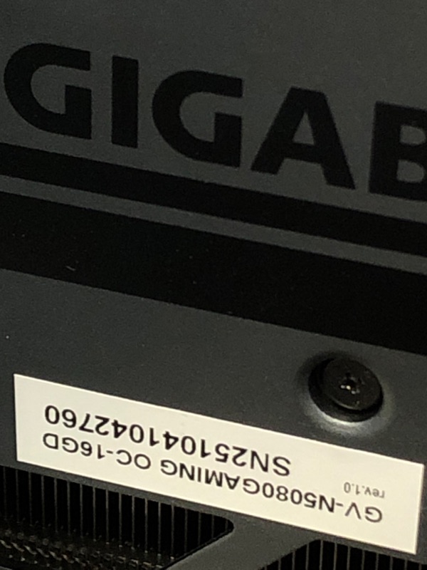 Photo 1 of (not working)(sold for parts) Gigabyte GeForce RTX 5080 Gaming OC 16G Graphics Card - 16GB GDDR7, 256bit, PCI-E 5.0, 2730MHz Core Clock
