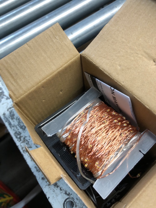 Photo 1 of (ONLY ONE) Solar String Lights Outdoor, 2 Pack 144FT 400 LED Solar Christmas Twinkle Lights Outside Waterproof Copper Wire with 8 Modes Solar Fairy Lights for Garden Tree Birthday Christmas Decor(Warm White)