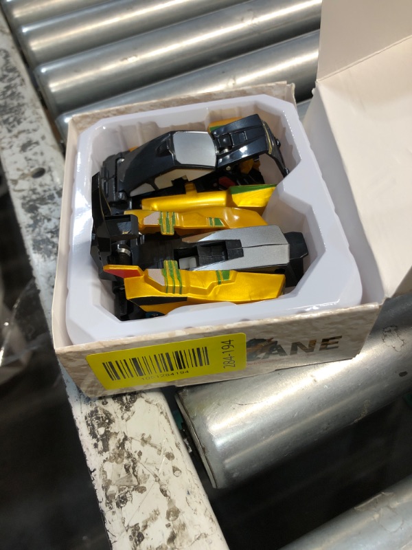 Photo 1 of ***(PARTS ONLY/ MAJOR DAMAGE/ NON FUNCTIONAL)***Intoypad Collision Transforming Dinosaur Car Toy, 2 Magnetic Cars Transform into Dinosaur Toys for Kids Toddler Fun Deformation Robot Dino Car Christmas Birthday Gift Toys for Boys Girl(Golden Dragon)