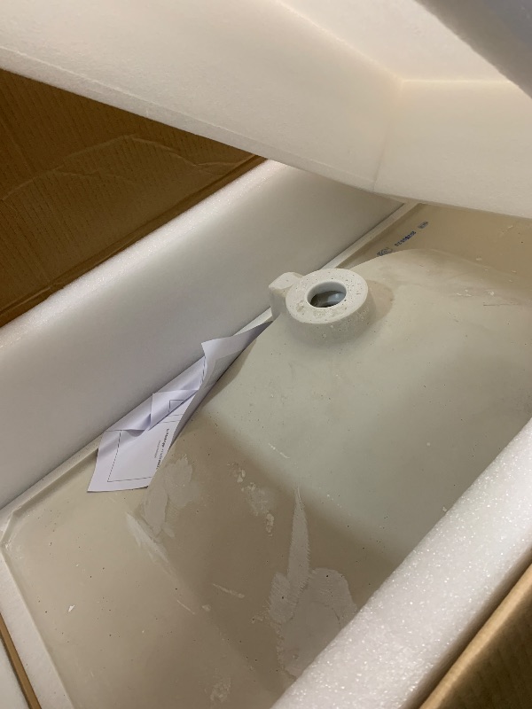 Photo 1 of *** PARTIAL SET - BOX 1 OF 2 ONLY *** YITAHOME 36" Bathroom Vanity with Sink Set, Vintage Bathroom Cabinet Vanity with Resin Basin, Extra Large Storage with 2 Soft-Closing Doors & 3 Drawers, White