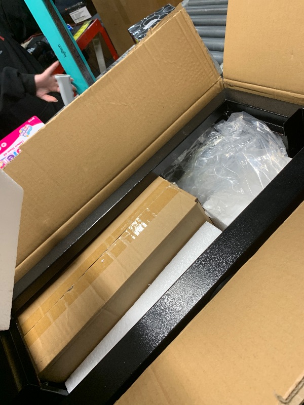 Photo 1 of **Only box 2 of 2**Alpine Corporation MLT134SL Indoor Floor Bubble Wall Water Fountain with Color-Changing LED Lights and Remote, 72", Silver