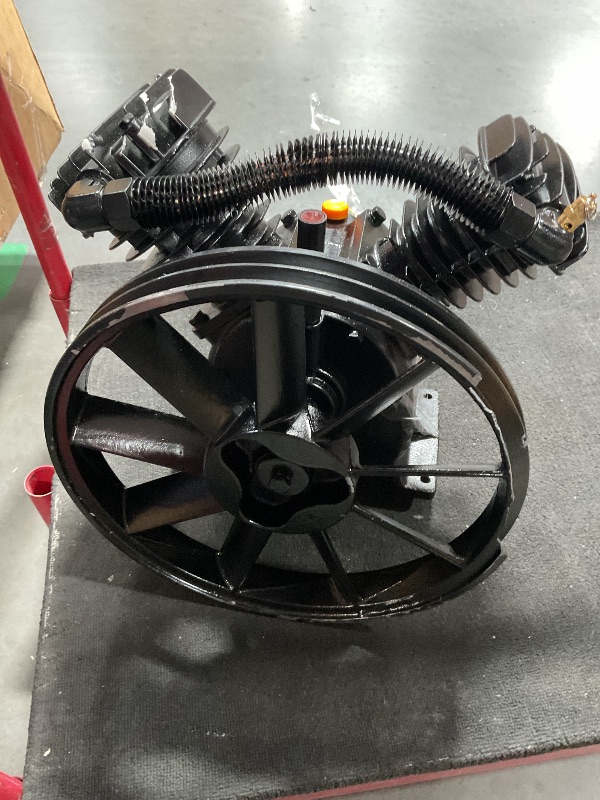 Photo 1 of ** FOR PARTS ONLY-MAJOR DAMAGE**AEOLUS A 5/3.7 HP Air Compressor Pump Replacement, 181PSI V-Type Twin Cylinder Air Compressor Pump Electric Motor Pump