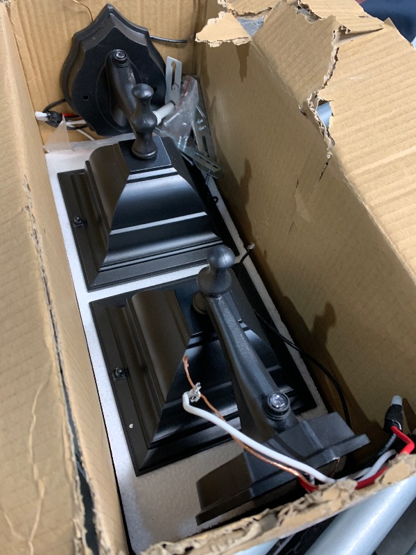 Photo 1 of (used) Brightever 2-Pack Dusk to Dawn Outdoor Wall Lantern, Exterior Light Fixtures with Photocell Sensor