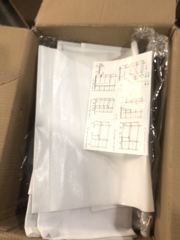Photo 1 of ****MISSING PARTS****
MOYIPIN Portable Closet?Free Standing Wardrobe Closet with Hanging Rod and Curtain?Clothes Storage Organizer, for Cloakroom, Bedroom?40.55 x 16.73 x 65.35Inches?White