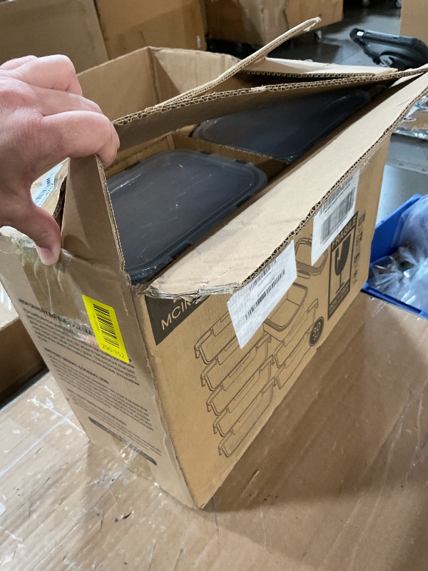 Photo 1 of [8-Pack,30 oz]Glass Meal Prep Containers,Glass Food Storage Containers,Airtight lunch Containers with Lids, Microwave, Oven, Freezer and Dishwasher