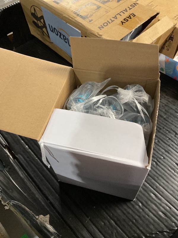 Photo 1 of (ONLY KEY CHANGES) Vesici 25 Sets Baby Shower Party Favors for Guests Elephant Acrylic Shot Glasses Cute Bottle Opener Keychains Thank You Tags Bags for Baby Shower Gender Reveal Birthday Party Guests Return Gift (Boy)