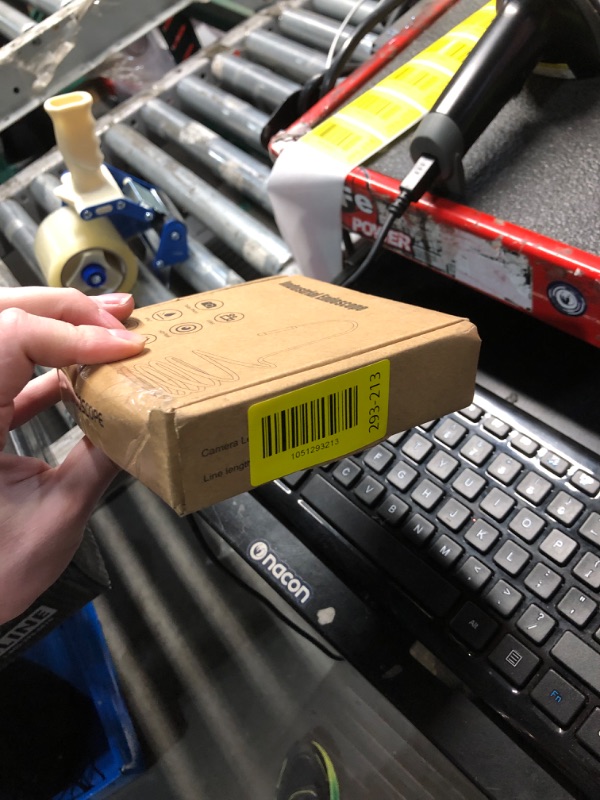 Photo 1 of [Dual-Lens] Endoscope Camera with Light, 1920P HD Borescope with 8+1 Adjustable LED Lights, IP67 Waterproof 16.5FT Semi-Rigid Snake Cord Inspection Camera for iPhone, iPad and Android Phone (Type C)