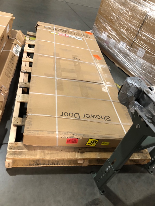 Photo 1 of ***FACTORY SEALED, OPENED TO CHECK GLASS WAS INTACT***AVKENOEDY Shower Door,60" W x 74" H Frameless Shower Door,Double Sliding Shower Door with Premium 1/4" (6mm) Thick Tempered Glass, Stainless Steel, Matte Black