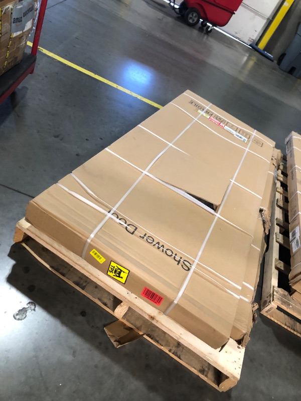 Photo 1 of ***FACTORY SEALED, OPENED TO CHECK GLASS WAS INTACT***AVKENOEDY Shower Door,60" W x 74" H Frameless Shower Door,Double Sliding Shower Door with Premium 1/4" (6mm) Thick Tempered Glass, Stainless Steel, Matte Black