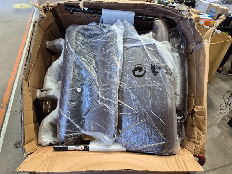 Photo 1 of **********MISSING THE OTTOMAN AND BACK OF CHAIR*******
MCombo Manual Swivel Recliner with Ottoman, Chair Ottoman Set for RV Small Spaces, Living Room, Bedroom, Office 9019 4919 (Faux Leather, Black)