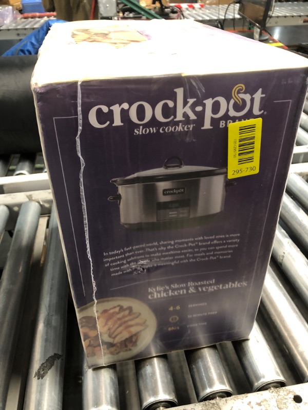Photo 1 of ***FACTORY SEALED***Crock-Pot Large 8-Quart Programmable Slow Cooker with Auto Warm Setting Black Stainless Steel