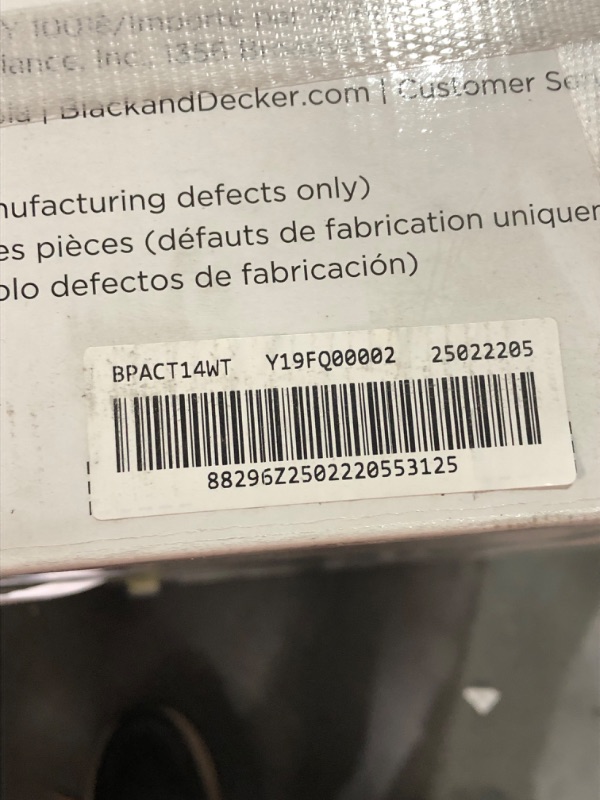 Photo 1 of ***FACTORY SEALED*** BLACK+DECKER Smart Portable Air Conditioner, 14,000 BTU (10,200 BTU SACC) for Rooms up to 700 Sq. Ft., Smart Portable AC with Follow Me Remote and Window Kit, BPACT14WT, White