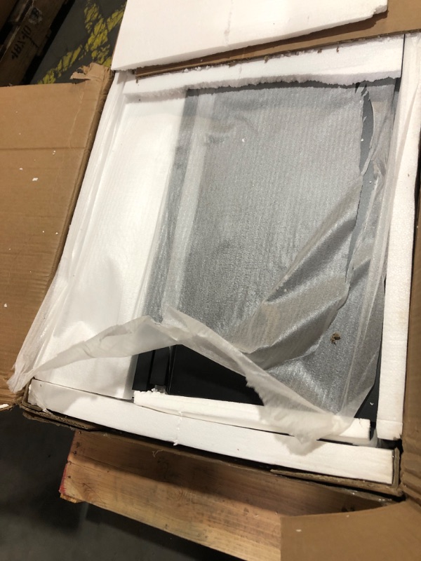 Photo 1 of ****************MISSING HARDWARE****************
Tribesigns 71 inch Executive Desk, L Shaped Desk with Cabinet Storage, Executive Office Table with Shelves, Business Furniture Set Workstation for Home Office, Gray