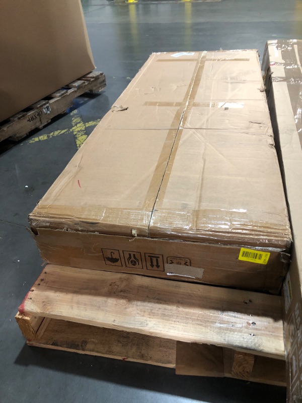 Photo 1 of ****************MISSING HARDWARE****************
Tribesigns 71 inch Executive Desk, L Shaped Desk with Cabinet Storage, Executive Office Table with Shelves, Business Furniture Set Workstation for Home Office, Gray