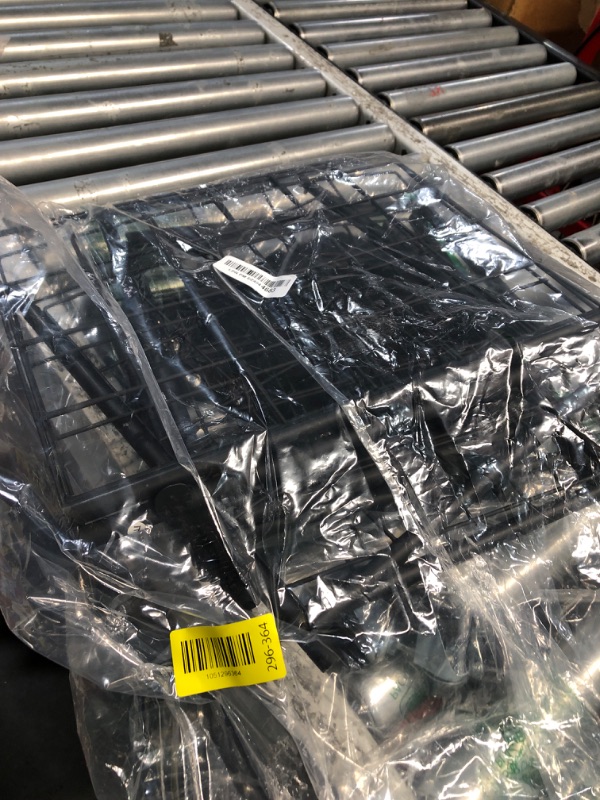 Photo 1 of (used)(unknown if complete) WOWLIVE Laundry Hamper with Wheels,Metal Wire Frame Rolling Laundry Basket with Removable bag,100L Dirty