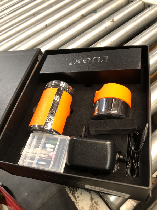 Photo 1 of (please see all images) L'UGX Professional Nail Drill, Waterproof 35000RPM Brushless Nail Drill Machine, Rechargeable Nail Efile for Acrylic Gel Nails, Low Noise and Low Vibration