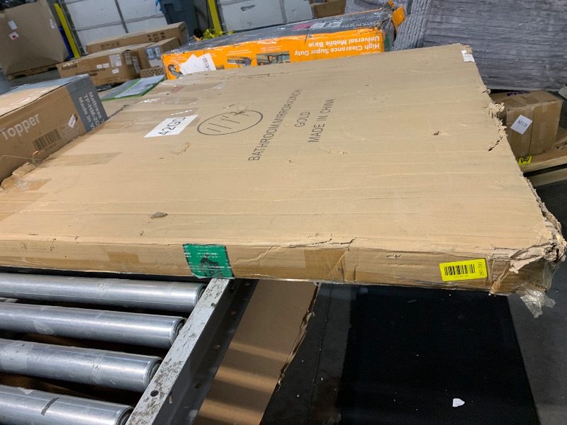 Photo 1 of ******Stock photo for reference *****Round bathroom mirror 42 inch gold