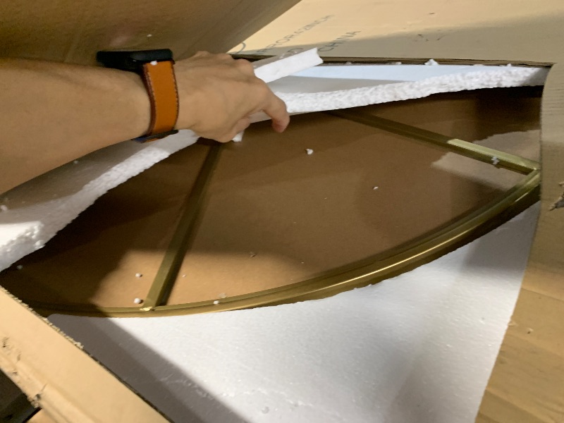 Photo 1 of ******Stock photo for reference *****Round bathroom mirror 42 inch gold